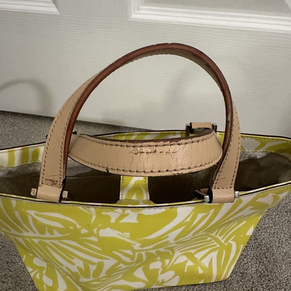 Kate Spade NewYork Yellow Grant Street Jules Grainy Vinyl Leather Tote - Picture 7 of 11
